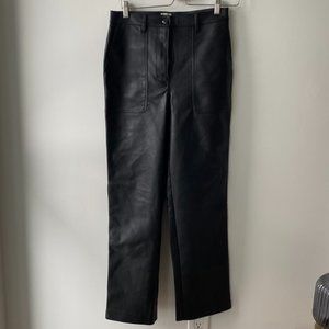 Aritzia High Waisted Vegan Leather Pants